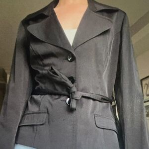 Milano Black Buttoned Blazer